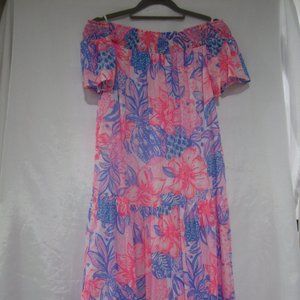 Lilly Pulitzer XS Dezi Off The Shoulder Maxi Dress